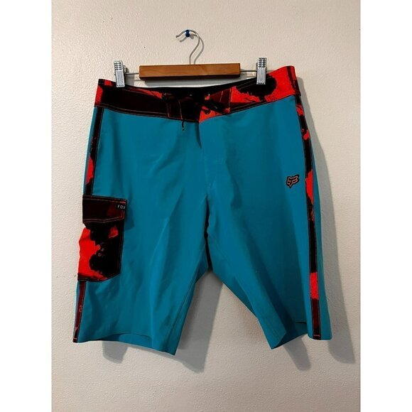Fox Other - Men's Blue Fox Board Shorts Size 31 [EXCELLENT]